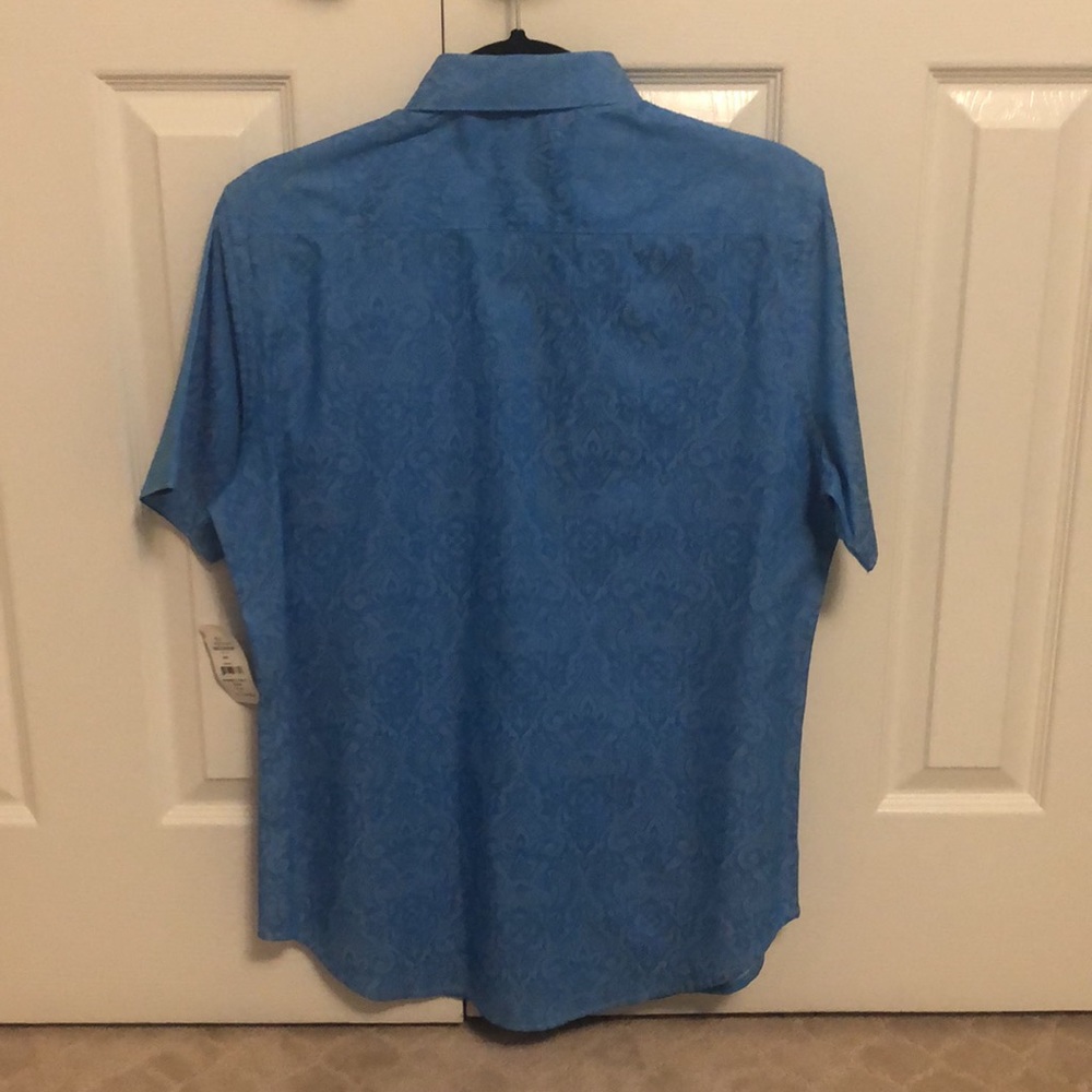 Mens NWT Robert Graham Short Sleeve Button Up Shirt (Size Small) - Picture 5 of 8